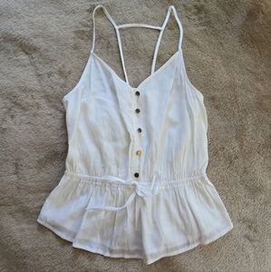 Express White Tank XS